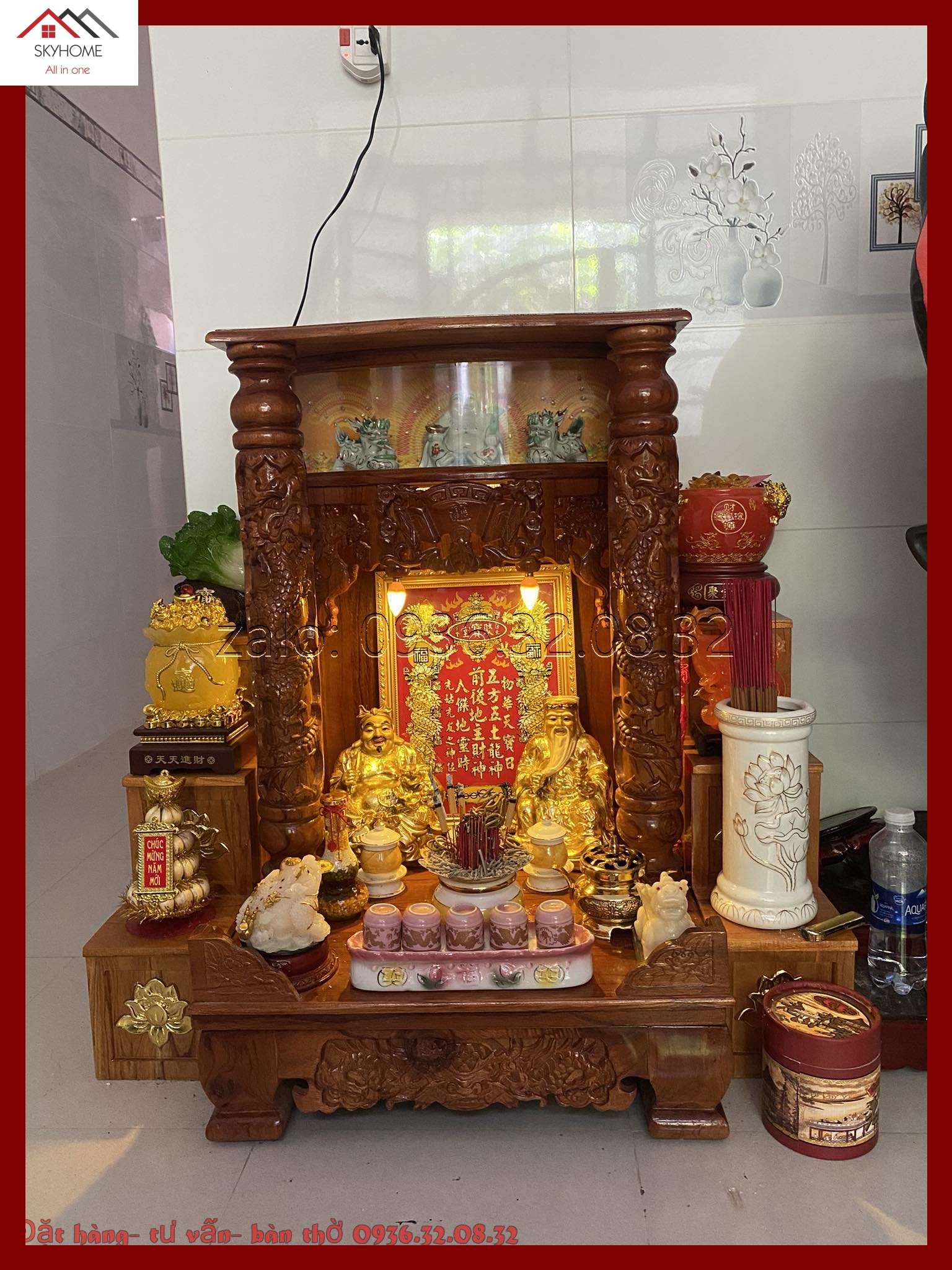 Bàn thờ Thần Tài nên đặt dưới trệt hay trên lầu?